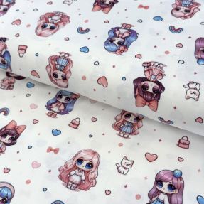 Jersey Dolls white digital print