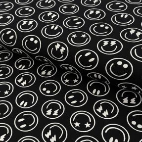 Jersey Happy faces black digital print