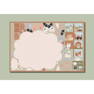 Cotton fabric Farm playmat PANEL digital print