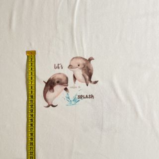 Jersey Baby Mermaid PANEL digital print