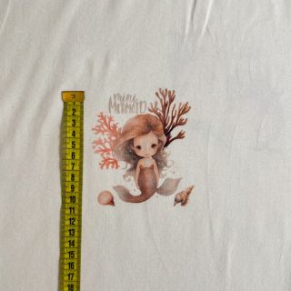 Jersey Baby Mermaid PANEL digital print