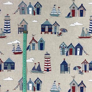 Decoration fabric Linenlook Lighthouse