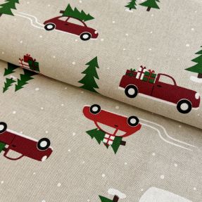 Decoration fabric Linenlook A car full of gifts
