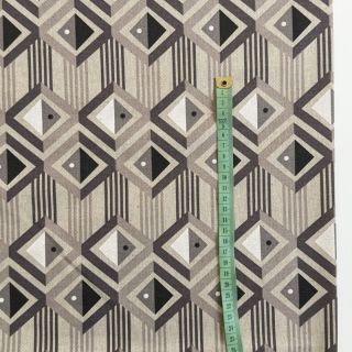 Decoration fabric Linenlook Geometric Graphic Diamond