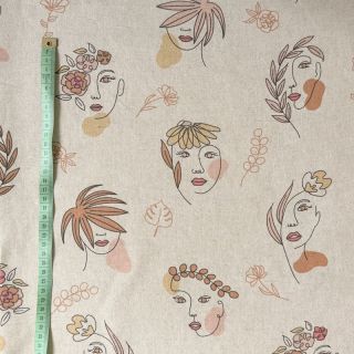 Decoration fabric Linenlook Female beauty