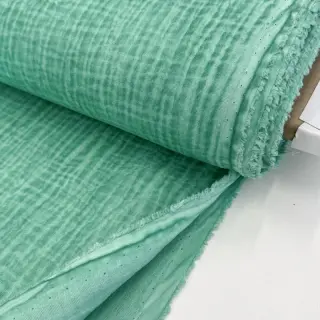 Double gauze/muslin Vintage green