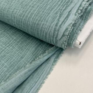 Double gauze/muslin Vintage old green