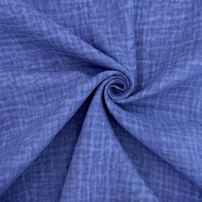 Double gauze/muslin Vintage cobalt