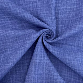 Double gauze/muslin Vintage cobalt