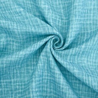 Double gauze/muslin Vintage aqua