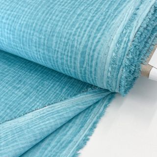 Double gauze/muslin Vintage aqua