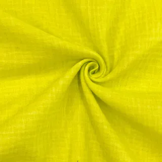 Double gauze/muslin Vintage neon yellow