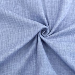 Double gauze/muslin Vintage old blue