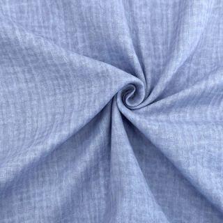 Double gauze/muslin Vintage old blue