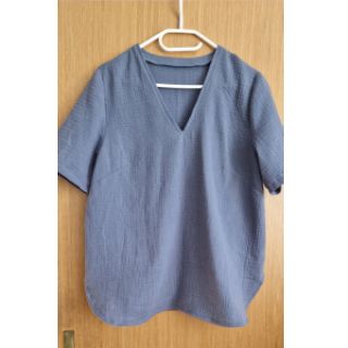 Double gauze/muslin jeans blue