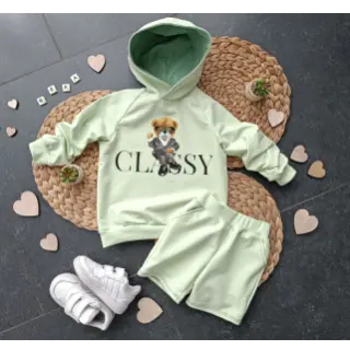 Sweat fabric PREMIUM lime cream
