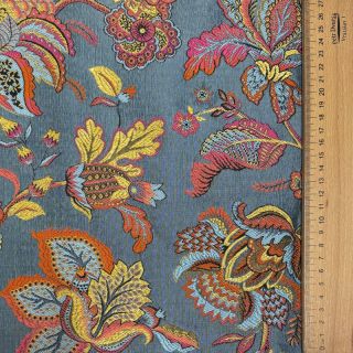 Decoration fabric jacquard Inaya ciel