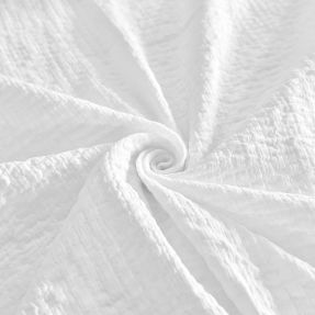 Cotton fabric STRETCH Baby white