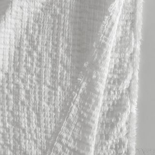 Cotton fabric STRETCH Baby white