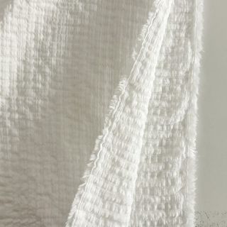 Cotton fabric STRETCH Baby off white