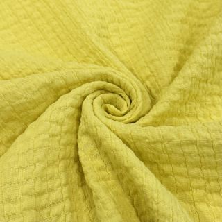 Cotton fabric STRETCH Baby yellow