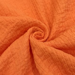 Cotton fabric STRETCH Baby orange