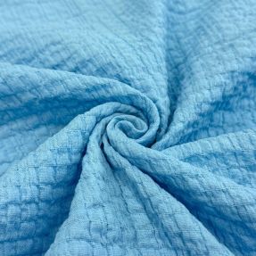 Cotton fabric STRETCH Baby blue
