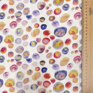 Linen viscose Natural Lin Livy blue digital print