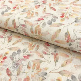 Linen viscose Natural Lin Lissy pink digital print