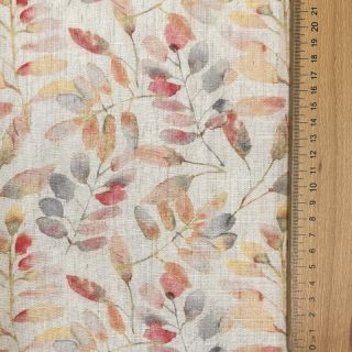 Linen viscose Natural Lin Lissy pink digital print
