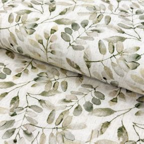 Linen viscose Natural Lin Lissy ecru digital print