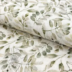 Linen viscose Natural Lin Lissy ecru digital print