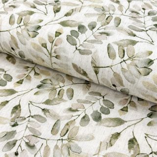 Linen viscose Natural Lin Lissy ecru digital print