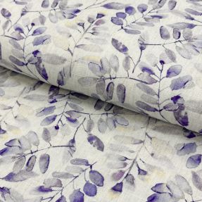 Linen viscose Natural Lin Lissy purple digital print