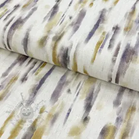Linen viscose Natural Lin Lina green digital print