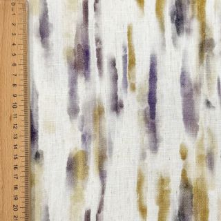 Linen viscose Natural Lin Lina green digital print