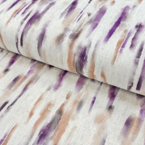 Linen viscose Natural Lin Lina purple digital print