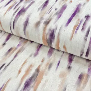 Linen viscose Natural Lin Lina purple digital print