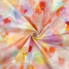 Cotton fabric SATIN Niihau pink digital print