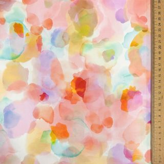 Cotton fabric SATIN Niihau pink digital print