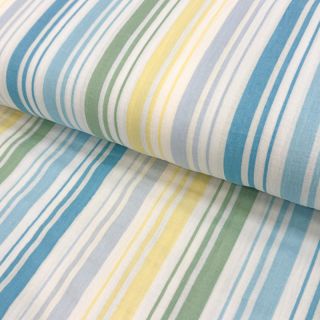 Double gauze/muslin Beach Stripe blue