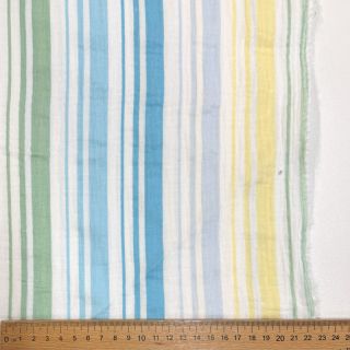 Double gauze/muslin Beach Stripe blue