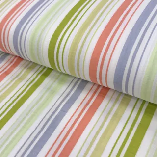 Double gauze/muslin Beach Stripe green