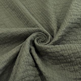Cotton fabric STRETCH Baby khaki
