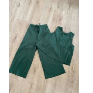 Linen SORONA dark green