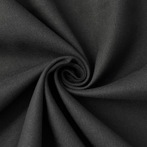 Cotton fabric with linen PREMIUM black