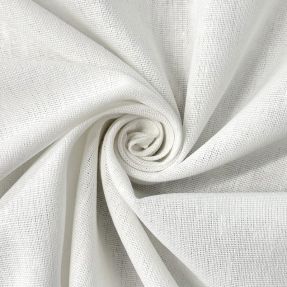 Cotton fabric with linen PREMIUM white