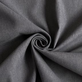 Cotton fabric with linen PREMIUM dark grey