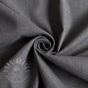 Cotton fabric with linen PREMIUM dark grey