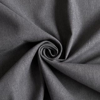 Cotton fabric with linen PREMIUM dark grey